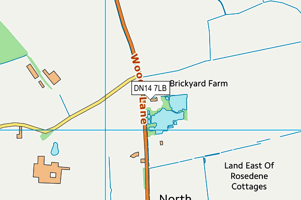 DN14 7LB map - OS VectorMap District (Ordnance Survey)