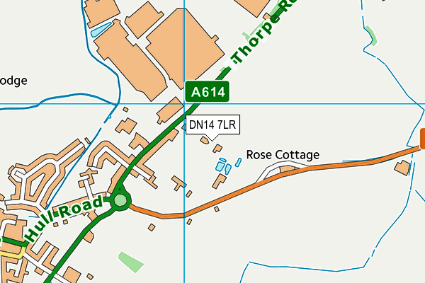 DN14 7LR map - OS VectorMap District (Ordnance Survey)