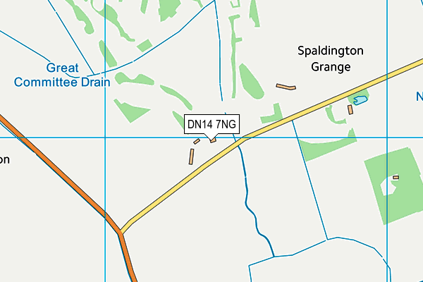 DN14 7NG map - OS VectorMap District (Ordnance Survey)