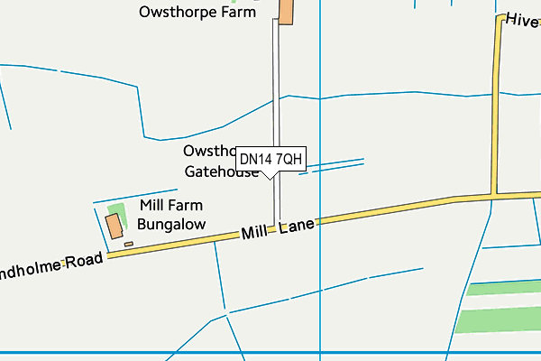 DN14 7QH map - OS VectorMap District (Ordnance Survey)