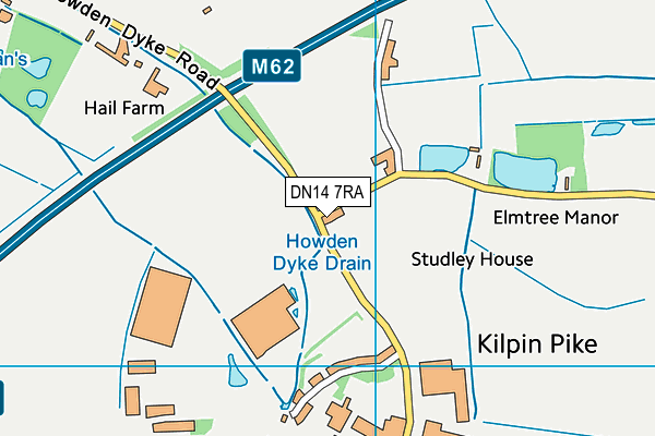 DN14 7RA map - OS VectorMap District (Ordnance Survey)