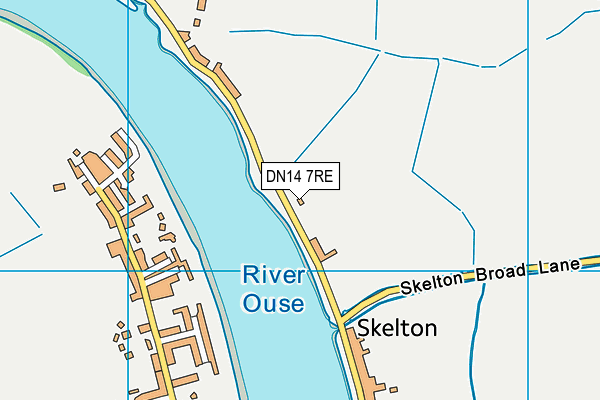 DN14 7RE map - OS VectorMap District (Ordnance Survey)