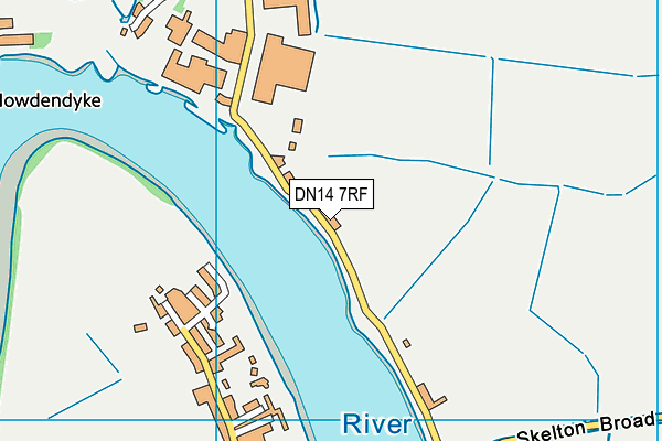 DN14 7RF map - OS VectorMap District (Ordnance Survey)