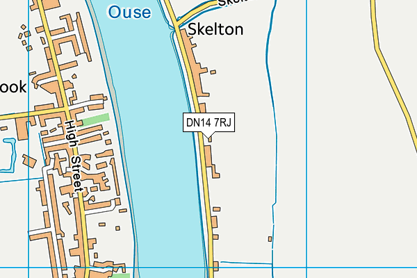 DN14 7RJ map - OS VectorMap District (Ordnance Survey)