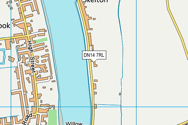 DN14 7RL map - OS VectorMap District (Ordnance Survey)