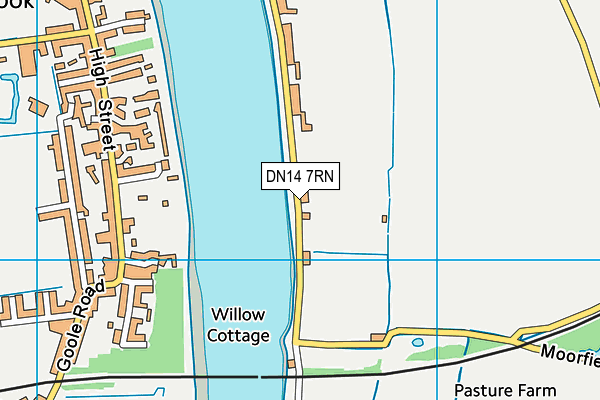 DN14 7RN map - OS VectorMap District (Ordnance Survey)