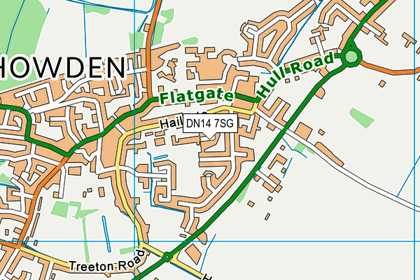 DN14 7SG map - OS VectorMap District (Ordnance Survey)