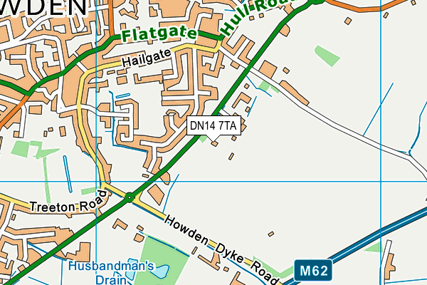 DN14 7TA map - OS VectorMap District (Ordnance Survey)