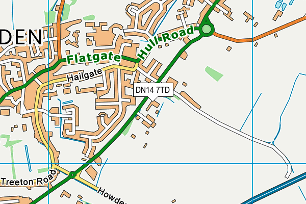 DN14 7TD map - OS VectorMap District (Ordnance Survey)