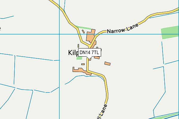 DN14 7TL map - OS VectorMap District (Ordnance Survey)