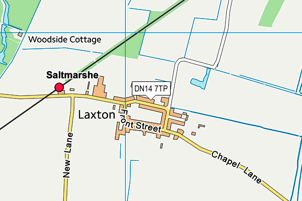 DN14 7TP map - OS VectorMap District (Ordnance Survey)