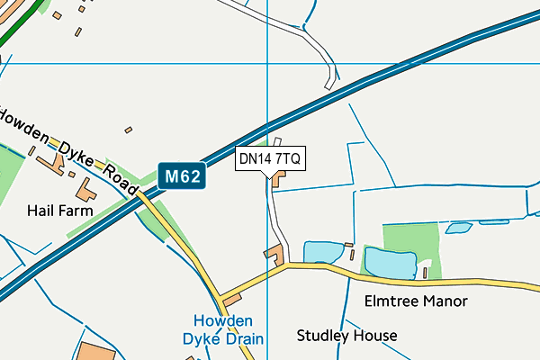 DN14 7TQ map - OS VectorMap District (Ordnance Survey)