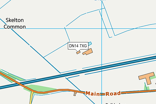 DN14 7XG map - OS VectorMap District (Ordnance Survey)