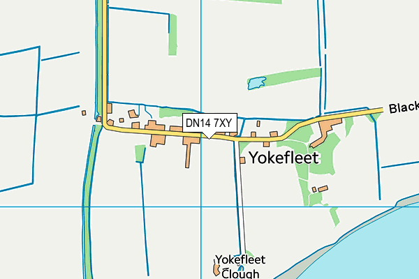 DN14 7XY map - OS VectorMap District (Ordnance Survey)