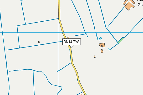 DN14 7YS map - OS VectorMap District (Ordnance Survey)