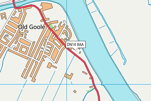 DN14 8AA map - OS VectorMap District (Ordnance Survey)
