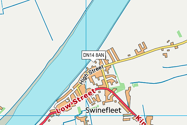 DN14 8AN map - OS VectorMap District (Ordnance Survey)