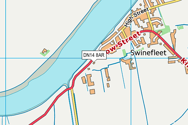 DN14 8AR map - OS VectorMap District (Ordnance Survey)