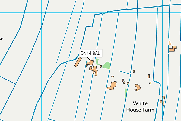 DN14 8AU map - OS VectorMap District (Ordnance Survey)