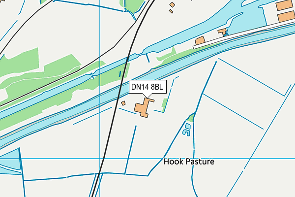 DN14 8BL map - OS VectorMap District (Ordnance Survey)