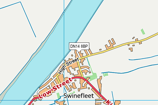 DN14 8BP map - OS VectorMap District (Ordnance Survey)