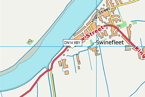 DN14 8BY map - OS VectorMap District (Ordnance Survey)