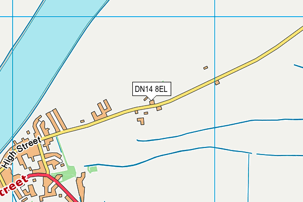 DN14 8EL map - OS VectorMap District (Ordnance Survey)
