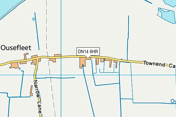 DN14 8HR map - OS VectorMap District (Ordnance Survey)