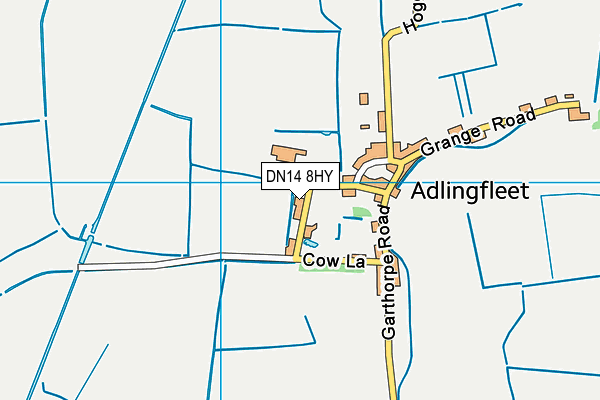 DN14 8HY map - OS VectorMap District (Ordnance Survey)