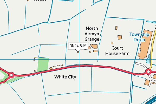 DN14 8JY map - OS VectorMap District (Ordnance Survey)