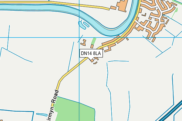 DN14 8LA map - OS VectorMap District (Ordnance Survey)