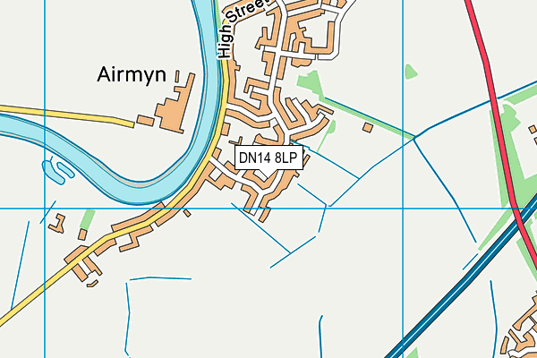 DN14 8LP map - OS VectorMap District (Ordnance Survey)