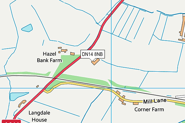 DN14 8NB map - OS VectorMap District (Ordnance Survey)