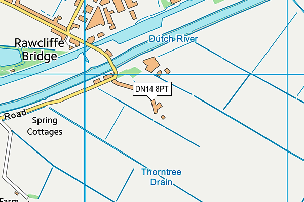 DN14 8PT map - OS VectorMap District (Ordnance Survey)