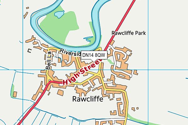 Map of RAWCLIFFE PIZZA LIMITED at district scale