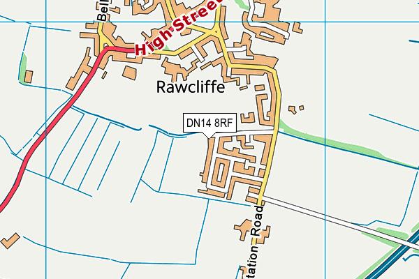 Rawcliffe Playing Fields  map (DN14 8RF) - OS VectorMap District (Ordnance Survey)