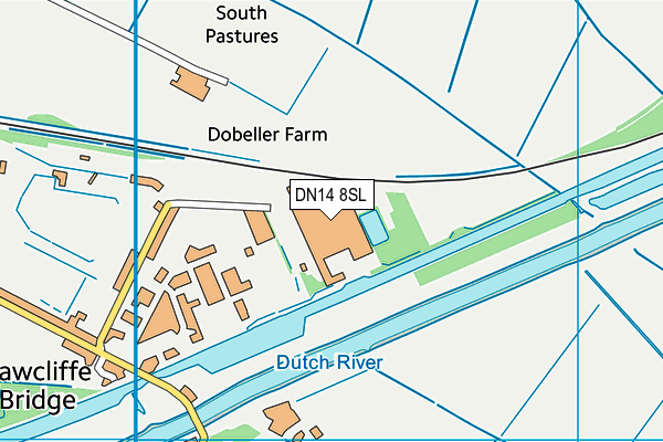 DN14 8SL map - OS VectorMap District (Ordnance Survey)