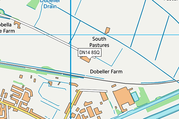 DN14 8SQ map - OS VectorMap District (Ordnance Survey)