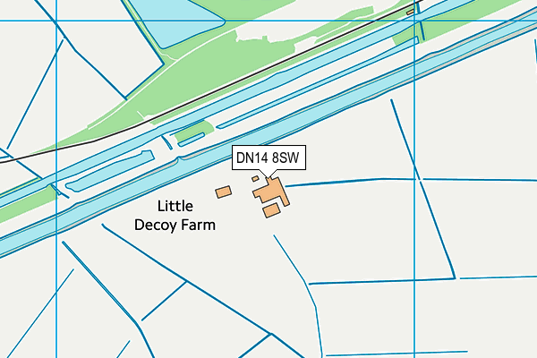 DN14 8SW map - OS VectorMap District (Ordnance Survey)