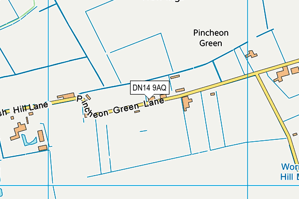 DN14 9AQ map - OS VectorMap District (Ordnance Survey)