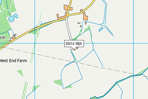 DN14 9BA map - OS VectorMap District (Ordnance Survey)