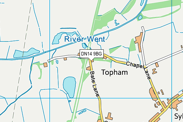 DN14 9BG map - OS VectorMap District (Ordnance Survey)