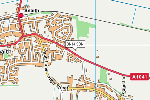 DN14 9DN map - OS VectorMap District (Ordnance Survey)