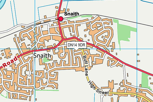 DN14 9DR map - OS VectorMap District (Ordnance Survey)