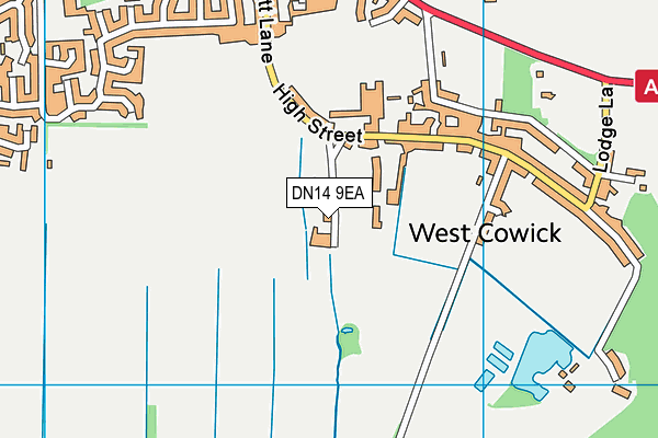DN14 9EA map - OS VectorMap District (Ordnance Survey)