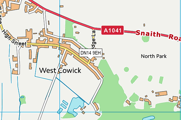 DN14 9EH map - OS VectorMap District (Ordnance Survey)