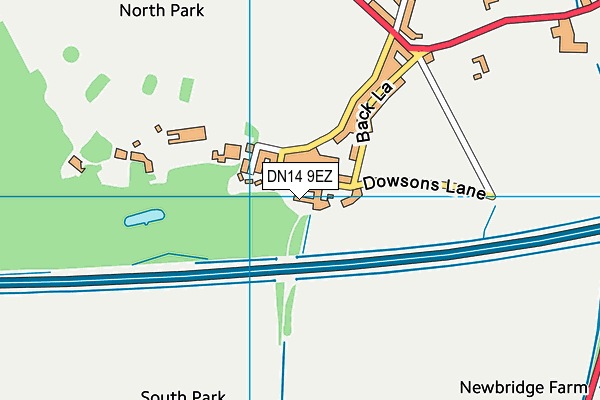 DN14 9EZ map - OS VectorMap District (Ordnance Survey)