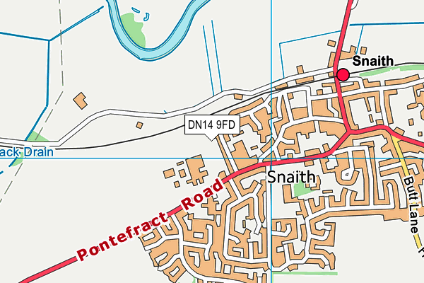 DN14 9FD map - OS VectorMap District (Ordnance Survey)