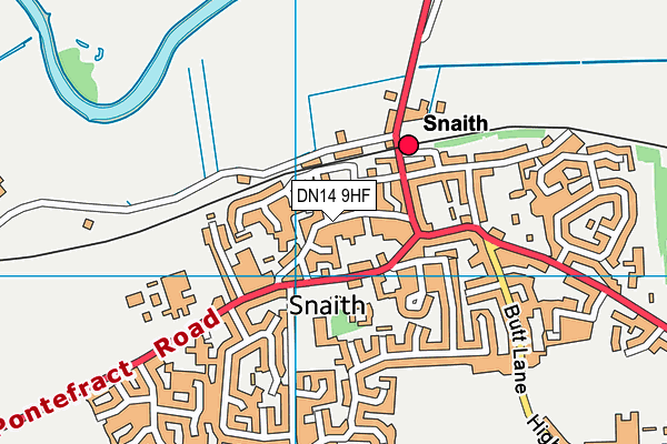 Map of HIGH STREET BARBERS SNAITH LTD at district scale