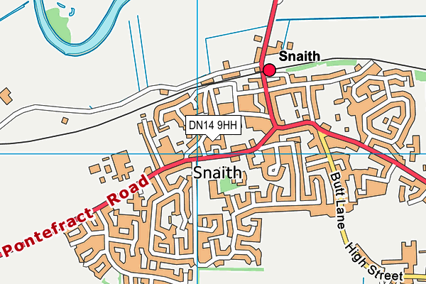 DN14 9HH map - OS VectorMap District (Ordnance Survey)
